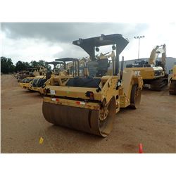 2013 CAT CB54XW ROLLER, VIN/SN:JLM00754 - TANDEM, 79" SMOOTH DRUMS, VIBRATORY, VERSA VIBE, CANOPY, M