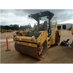 2012 CAT CB54XW ROLLER, VIN/SN:JLM00720 - TANDEM, 79" DRUMS, VIBRATORY, VERSA VIBE, CANOPY, METER RE