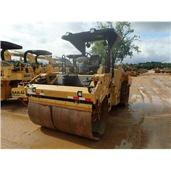 2012 CAT CB54XW ROLLER, VIN/SN:JLM00591 - TANDEM, VIBRATORY, 79" SMOOTH DRUM, VERSA VIBE, CANOPY, ME