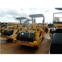 2007 SAKAI SW800 ROLLER, VIN/SN:VSW35-10123 - TANDEM, VIBRATORY, 68'' SMOOTH DRUMS, CANOPY, METER RE
