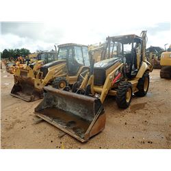 2008 CAT 416E LOADER BACKHOE, VIN/SN:SHA05389 - 4X4, COUPLER, BUCKET, FORKS, REAR AUX HYD, CANOPY, M