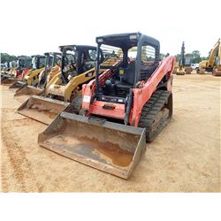 2013 KUBOTA SVL75 SKID STEER LOADER, VIN/SN:14828 - CRAWLER, BUCKET, CANOPY, METER READING 1,405 HOU