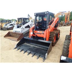 2016 KUBOTA SSV75 SKID STEER LOADER, VIN/SN:11090 - WHEELED, WRAP AROUND STEEL TRACKS, HIGH FLOW, 2