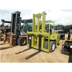 CLARK C500Y110 FORKLIFT, VIN/SN:Y10151964806 - PROPANE, 11,000LB CAPACITY, DOUBLE STAGE MAST, CANOPY