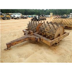 AMERICAN SHEEPFOOT DBL DRUM ROLLER, 48" DRUMS, PULL TYPE (D-2)