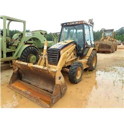 CAT 420D LOADER BACKHOE, VIN/SN:FDP05078 - 4X4, E-STICK, MP BUCKET, CAB, A/C, METER READING 7,057 HO