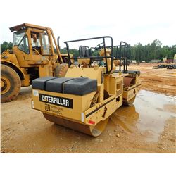 CAT CB434 ROLLER, VIN/SN:3TF00068 - TANDEM, 56" SMOOTH DRUMS, VIBRATORY, METER READING 2,568 HOURS (