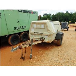 INGERSOLL RAND 185 AIR COMPRESSOR, - DIESEL ENGINE, METER READING 1,943 HOURS