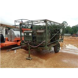 ROTTEST ST2000RH STEAM PRESSURE CLEANER, - MILITARY TYPE, S/A TRAILER, DIESEL HEAT, MULIT HOSES & NO