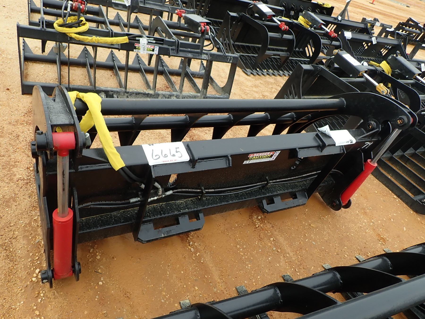 74" GRAPPLE ROOT RAKE, FITS SKID STEER LOADER (B5)