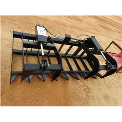 72" TRASH BUCKET W/TOP CLAMP, FITS SKID STEER LOADER (B-5)