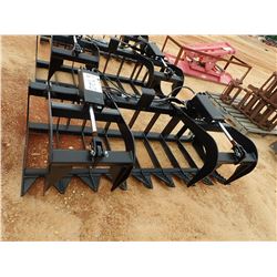 72" TRASH BUCKET W/TOP CLAMP, FITS SKID STEER LOADER (B-5)