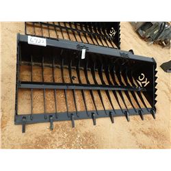 78" SKELETON BUCKET W/TEETH, FITS SKID STEER LOADER (B-5)