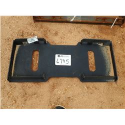 SOLID BACK QUICK ATTACH PLATE, FITS SKID STEER LOADER (B-5)