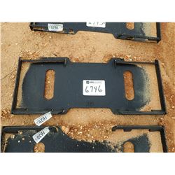 SOLID BACK QUICK ATTACH PLATE, FITS SKID STEER LOADER (B-5)