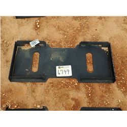 SOLID BACK QUICK ATTACH PLATE, FITS SKID STEER LOADER (B-5)
