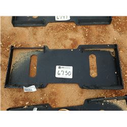 SOLID BACK QUICK ATTACH PLATE, FITS SKID STEER LOADER (B-5)