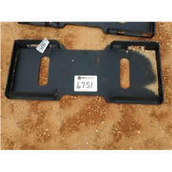 SOLID BACK QUICK ATTACH PLATE, FITS SKID STEER LOADER (B-5)