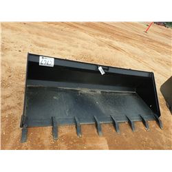 84" LOW PROFILE BUCKET W/TEETH, FITS SKID STEER LOADER (B-5)