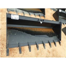 80" LOW PROFILE BUCKET W/TEETH, FITS SKID STEER LOADER (B-5)