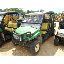 JOHN DEERE XUV550 UTV, VIN/SN:1M055FDHCM012 - 4X4, CREW CAB, GAS ENGINE, DUMP BED, WINDSHEILD, CANOP