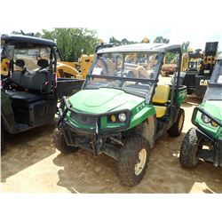JOHN DEERE XUV550 UTV, VIN/SN:011885 - 4X4, DUMP BED, WINDSHIELD, CANOPY, METER READING 1,509 HOURS