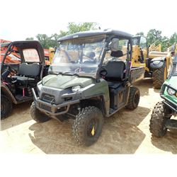 2014 POLARIS RANGER 800 UTV, VIN/SN:4XATH76A5E2306984 - 4X4, DUMP BED, WINDSHIELD, CANOPY, METER REA