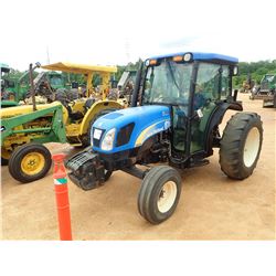 NEW HOLLAND T4030 FARM TRACTOR, VIN/SN:160217000 - 1 REMOTE, CAB, A/C, 14.9-28 TIRES, METER READING 