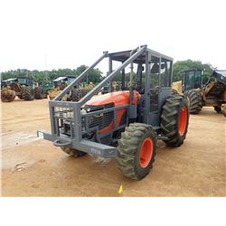 KUBOTA M108S HD FARM TRACTOR, VIN/SN:550294 - MFWD, 2 REMOTES, WINCH, CANOPY, SWEEPS, SCREEN, METER 