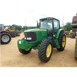 2004 JOHN DEERE 7520 FARM TRACTOR, VIN/SN:016190 - MFWD, 2 REMOTES, CAB, A/C, 18.4R38 TIRES, METER R