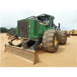 2016 JOHN DEERE 648L SKIDDER, VIN/SN:674293 - GRAPLE, DUAL ARCH, WINCH, 35.5L-32 TIRES, METER READIN