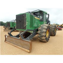 2015 JOHN DEERE 648L SKIDDER, VIN/SN:667907 - GRAPPLE, DUAL ARCH, WINCH, CAB, A/C, 30.5L-32 TIRES, M