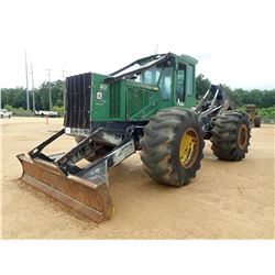 2015 JOHN DEERE 648H SKIDDER, VIN/SN:649801 - GRAPPLE, DUAL ARCH, WINCH, CAB, A/C, 30.5-32 TIRES, ME