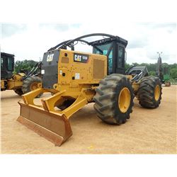 2015 CAT 525D SKIDDER, VIN/SN:GKP00212 - GRAPPLE, SINGLE ARCH, WINCH, CAB, A/C, 30.5L-32 TIRES, METE
