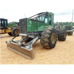 2006 JOHN DEERE 648G III SKIDDER, VIN/SN:608568 - GRAPPLE, SINGLE ARCHE, WINCH, CAB, 30.5L-32, METER
