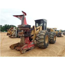 2011 CAT 573 FELLER BUNCHER, VIN/SN:HA19933 - PRENTICE SC57 SAWHEAD, CAB, A/C, 30.5L-32 TIRES, METER