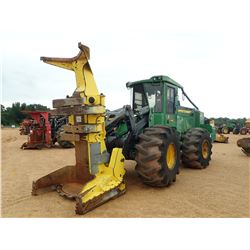 2015 JOHN DEERE 643L FELLER BUNCHER, VIN/SN:607153 - FD22B JOHN DEERE SAW HEAD, CAB, A/C, 28L-26 TIR