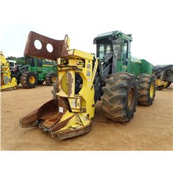 2014 JOHN DEERE 643K FELLER BUNCHER, VIN/SN:660493 - JOHN DEERE FD45 SAW HEAD, CAB, A/C, 28L-26 TIRE