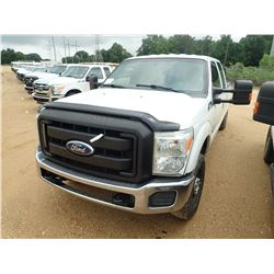 2012 FORD F250 PICK UP, VIN/SN:1FT7W2BT0CEB48253 - 4X4, CREW CAB, POWER STROKE DIESEL ENGINE, A/T, O