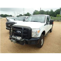 2011 FORD F250 PICKUP, VIN/SN:1FT7X2B66BEB95583 - 4X4, EXT CAB, V8 GAS ENGINE, A/T, WINCH, ODOMETER 