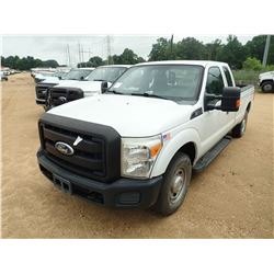 2011 FORD F250 PICKUP, VIN/SN:1FT7X2A65BEA37141 - EXTENDED CAB, V8 GAS ENGINE, A/T, ODOMETER READING