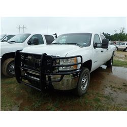 2012 CHEVROLET 2500HD PICKUP, VIN/SN:1GC1CVCG9CF170909 - CREW CAB, V8 GAS ENGINE, A/T, ODOMETER READ