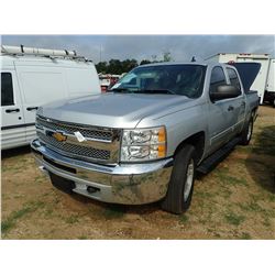 2012 CHEVROLET SILVERADO Z71 PICKUP, VIN/SN:3GCDKSE75CG267368 - 4X4, CREW CAB, V8 GAS ENGINE, A/T, B
