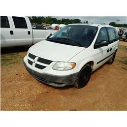 2006 DODGE CARAVAN CARGO VAN, VIN/SN:1D4GP21E66B511695 - V6 GAS, A/T, ODOMETER READING 60,930 MILES