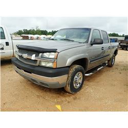 2003 CHEVROLET SILVERADO 2500HD PICKUP, VIN/SN:1GCHC23133F188962 - CREW CAB, DURAMAX DIESEL, A/T, OD