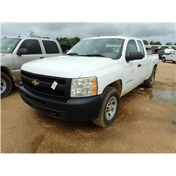 2011 CHEVROLET SILVERADO PICKUP, VIN/SN:1GCRKPE32BZ326149 - 4X4, EXT CAB, V8 GAS ENGINE, A/T, ODOMET