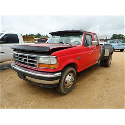1992 FORD F350 PICKUP, VIN/SN:1FTJX35G3NKB84966 - DUALLY, EXTENDED CAB, GAS, 6 SPEED TRANS
