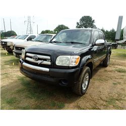2005 TOYOTA TUNDRA PICK UP, VIN/SN:5TBET34145S491543 - CREW CAB, V8 GAS ENGINE, A/T, ODOMETER READIN