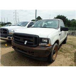 2003 FORD F250 PICKUP, VIN/SN:1FTNF20L83ED84594 - GAS ENGINE, A/T, ODOMETER READING 366,720