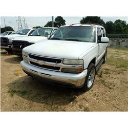 2001 CHEVROLET TAHOE SUV, VIN/SN:1GNEC13T91J164276 - GAS ENGINE, A/T, ODOMETER READING 250,151 MILES